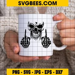 Skull SVG on Cup