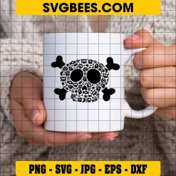 Skull and Crossbones SVG on Cup