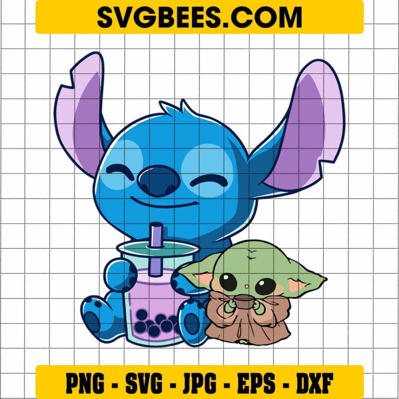 Stitch and Baby Yoda SVG