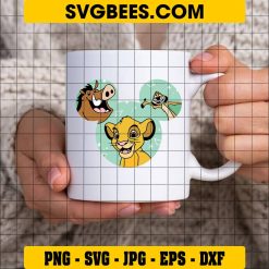 Timon SVG, Lion king SVG, Disney SVG on Cup