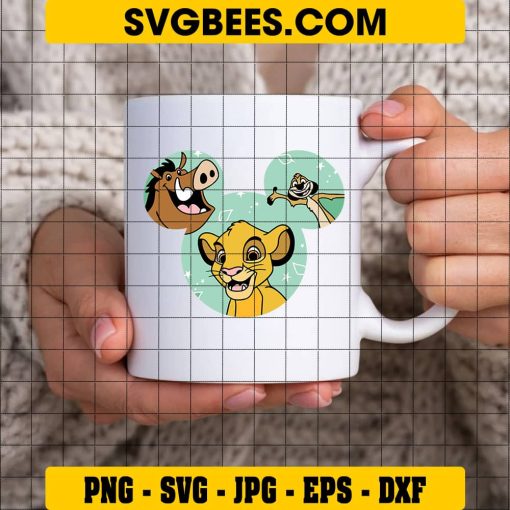 Timon SVG, Lion king SVG, Disney SVG on Cup