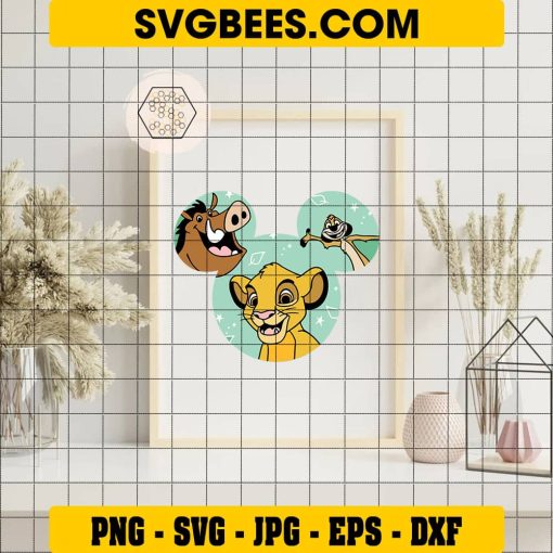 Timon SVG, Lion king SVG, Disney SVG on Frame