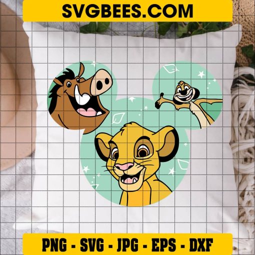 Timon SVG, Lion king SVG, Disney SVG on Pillow