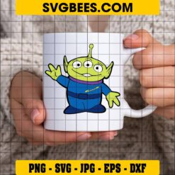 Toy Story Alien SVG on Cup