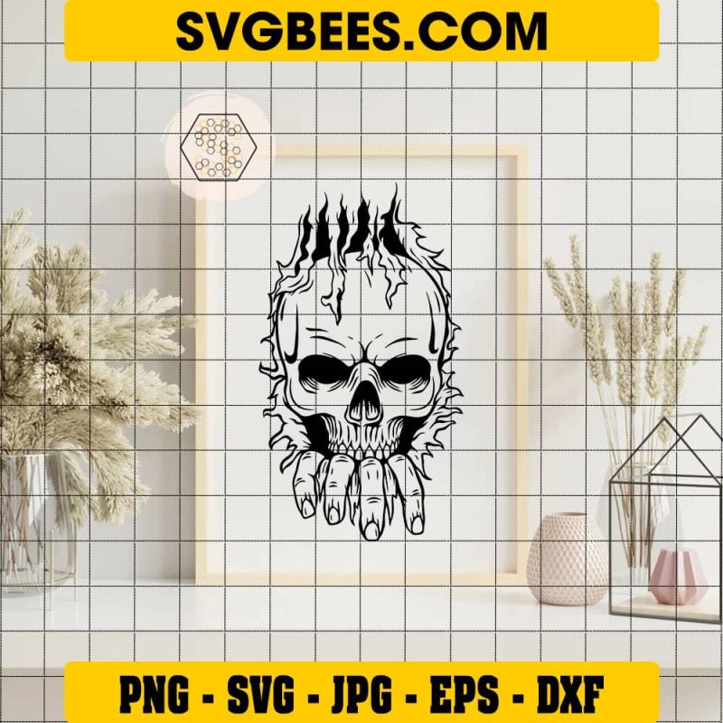 Vinyl Decal Skull SVG