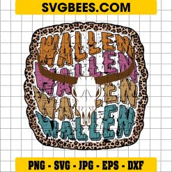 Wallen Bull Skull SVG, Morgan Wallen SVG