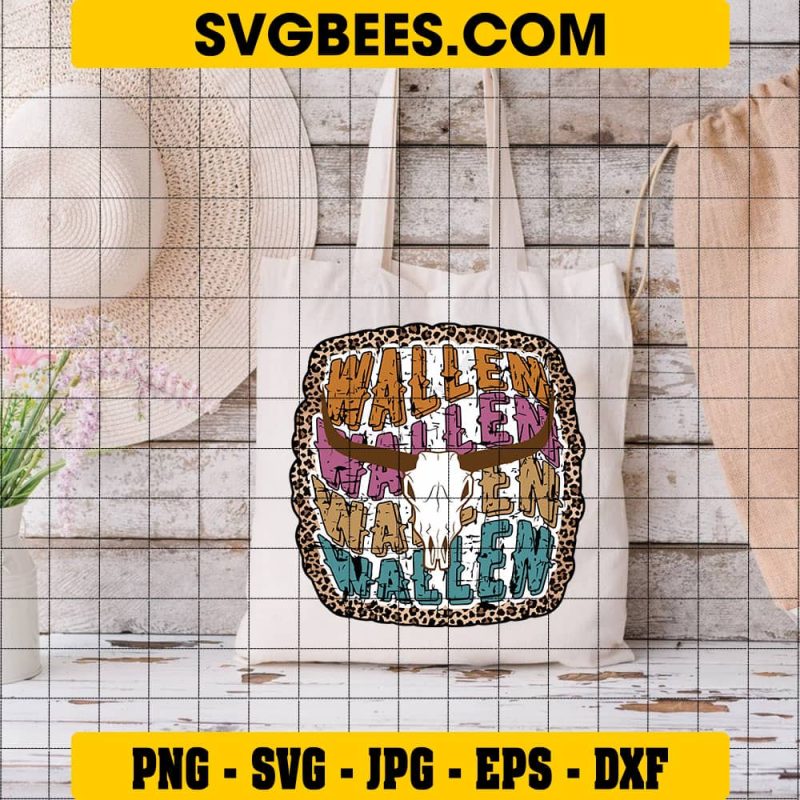 Wallen Bull Skull SVG, Morgan Wallen SVG Wallen SVG