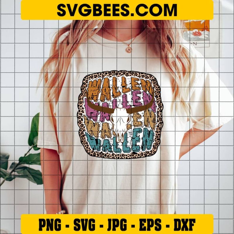 Wallen Bull Skull SVG, Morgan Wallen SVG Wallen SVG