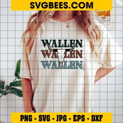 Wallen Western SVG, Wallen Western Cow Skull SVG, Morgan Wallen SVG on Shirt