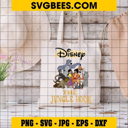 Wild Jungle Book SVG on Bag