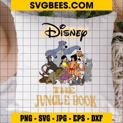 Wild Jungle Book SVG on Pillow