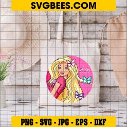 Barbie SVG, Babe Girl SVG, Pink Blonde Doll SVG on Bag