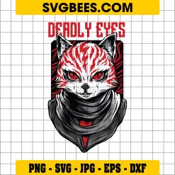 Cat’s Deadly Eyes Svg, Cat Art Svg, Cat silhouette Svg
