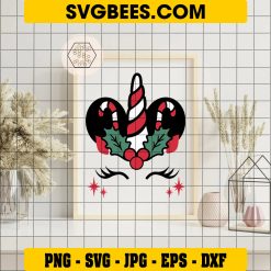 Christmas Mouse Unicorn Svg, Mouse Unicorn Svg, Christmas Svg on Frame