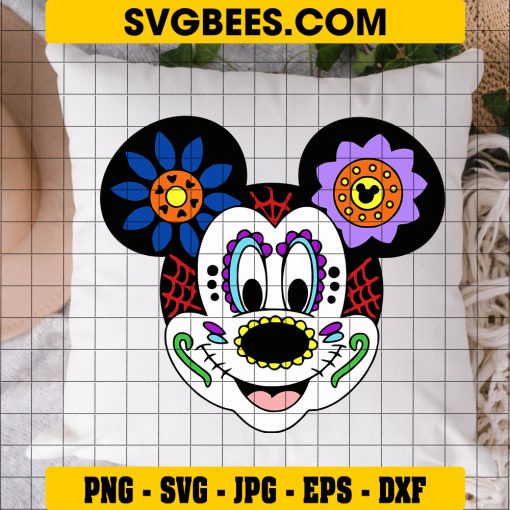 Coco SVG Disney SVG, Day of the Dead SVG, Mickey Mouse SVG, Mickey Ears SVG on Pillow