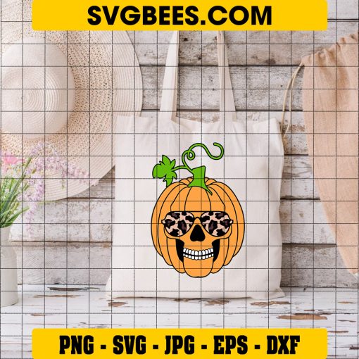 Couple Pumpkin Svg, Leopard pumpkin Svg, funny pumpkin Svg Bundle on Bag