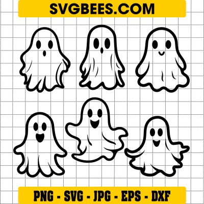 Funny Ghost Svg, Cute Ghost Svg, Ghost Malone Svg, Halloween Svg - SVGbees