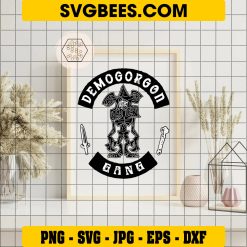 Demogorgon Svg, Stranger Things Svg, Eleven Svg, Gang Svg on Frame