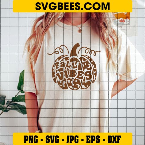 Fall Vibes Svg, Autumn Vibes Svg, Hello Fall Svg, Pumpkin Svg on Shirt