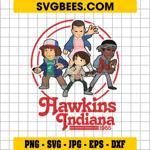 Hawkins Indiana 1985 Svg, Stranger Things 4 Svg, Eleven Svg