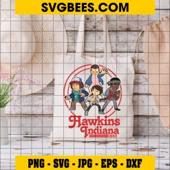 Hawkins Indiana 1985 Svg, Stranger Things 4 Svg, Eleven Svg on Bag