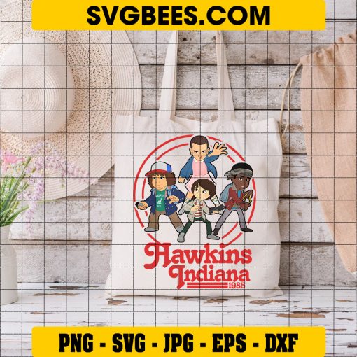 Hawkins Indiana 1985 Svg, Stranger Things 4 Svg, Eleven Svg on Bag