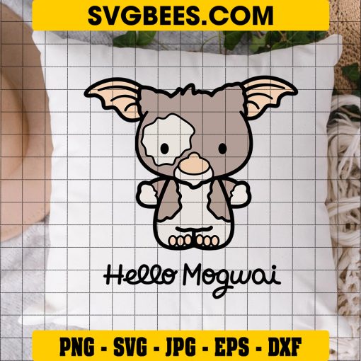 Hello Kitty Gremlins SVG, Gremlins Halloween SVG PNG DXF EPS on Pillow