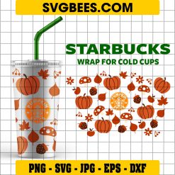Hello Pumpkin SVG Starbucks Cup SVG, Fall Pumpkin Spice Starbucks Cold Cup SVG