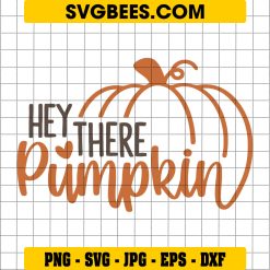 Hey There Pumpkin SVG, Fall SVG, Thanksgiving SVG, Hello Fall SVG, Pumpkin SVG
