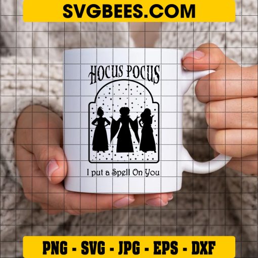 I Put A Spell On You Hocus Pocus Svg, Sanderson Sisters Svg on Cup