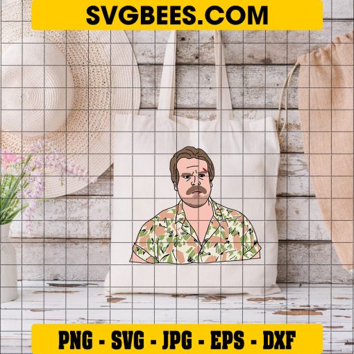 Jim Hopper Stranger things Svg, Hopper Svg, Jim Hopper Sheriff Svg on Bag