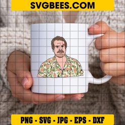 Jim Hopper Stranger things Svg, Hopper Svg, Jim Hopper Sheriff Svg on Cup