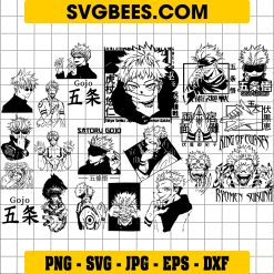 Jujutsu Kaisan bundle SVG, Characters SVG, Curses SVG, Anime SVG