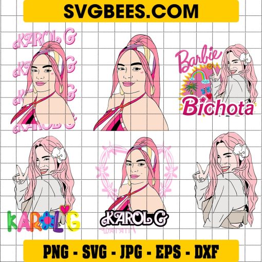 Karol G Bichota Barbie SVG Bundle, Come On Bichota Lets Go Party SVG, Barbie 2023 SVG