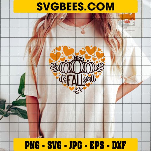 Love Fall Y’all Svg, Hello Fall Svg, Autumn Season Svg on Shirt