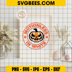 Motionless In White Pumpkin SVG PNG, Pumpkin Scary Halloween SVG, Pumpkin White DXF SVG PNG EPS on Frame