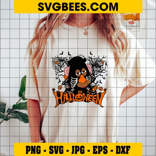 Mr Potato Head Halloween SVG PNG, Mrs Potato Head Big Face SVG, Funny Mr Potato DXF SVG PNG EPS on Shirt