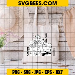 Nanami Itadori SVG, Jujutsu Kaisen SVG PNG DXF EPS Cut Files on Bag
