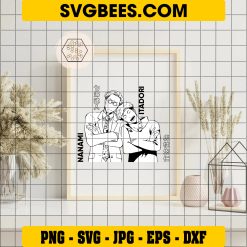 Nanami Itadori SVG, Jujutsu Kaisen SVG PNG DXF EPS Cut Files on Frame