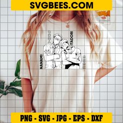 Nanami Itadori SVG, Jujutsu Kaisen SVG PNG DXF EPS Cut Files on Shirt