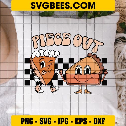 Piece Out Svg, Pie Puns Svg, Pumpkin Pie Svg, Thanksgiving Svg on Pillow