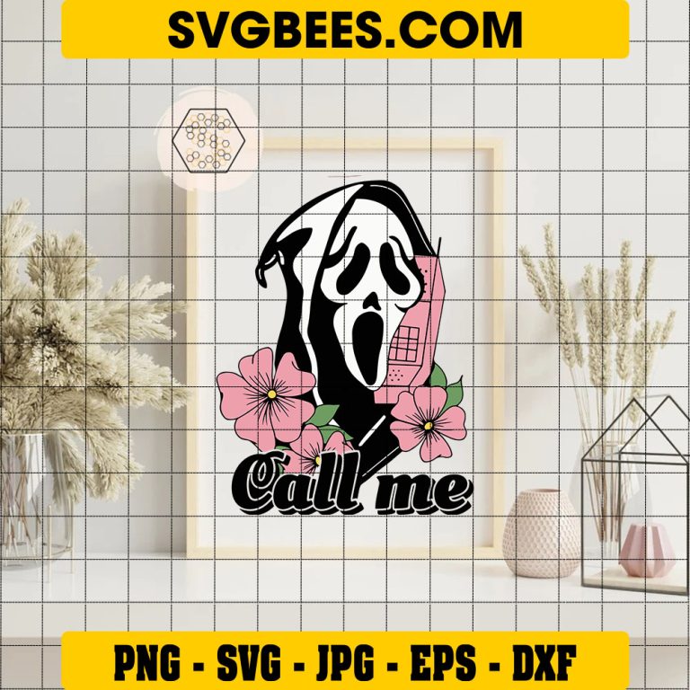 Scream Call Me Svg, Ghostface Calling Svg, Funny Horror Svg - SVGbees