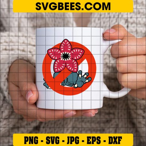 Stranger Things Demogorgon Svg, Upside Down Svg, Eleven Svg on Cup