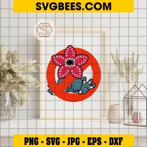 Stranger Things Demogorgon Svg, Upside Down Svg, Eleven Svg on Frame