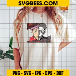 Sukuna and Yuji Itadori Face Svg, Jujutsu Kaisen Svg, Anime SVG on Shirt