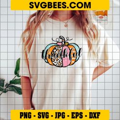 Thankful Pumpkins SVG, Thanksgiving SVG, Fall Pumpkin SVG PNG DXF EPS Cut Files on Shirt