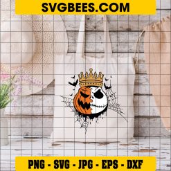 The Pumpkin King Svg, Jack Skellington Svg, Halloween Svg on Bag