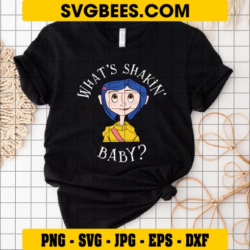 What’s Shakin’ Baby Svg, Coraline Squid Svg, Halloween Svg on Shirt