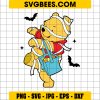 Winnie The Pooh Halloween Pumpkin SVG PNG DXF EPS Cut Files For Cricut Silhouette