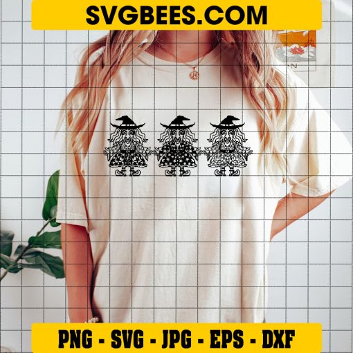 Witch Mandala Svg, Halloween Mandala Svg, Scary Witch Svg on Shirt